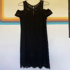 Black Lace Homecoming Dress